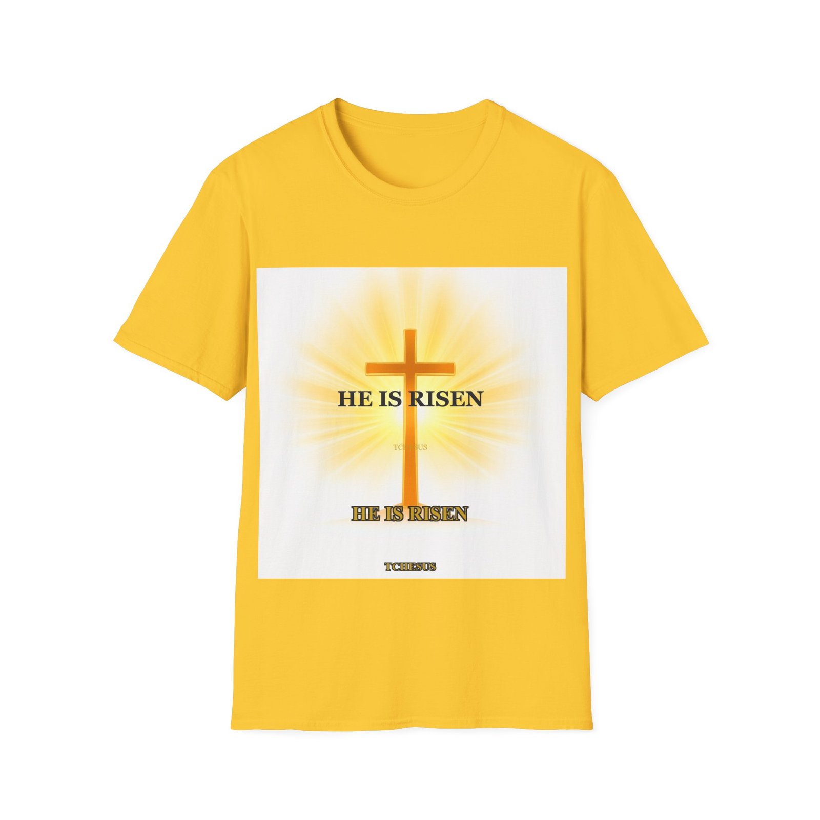 He Is Risen T-Shirt — Easter Christian Apparel | Tchesus - Image 5