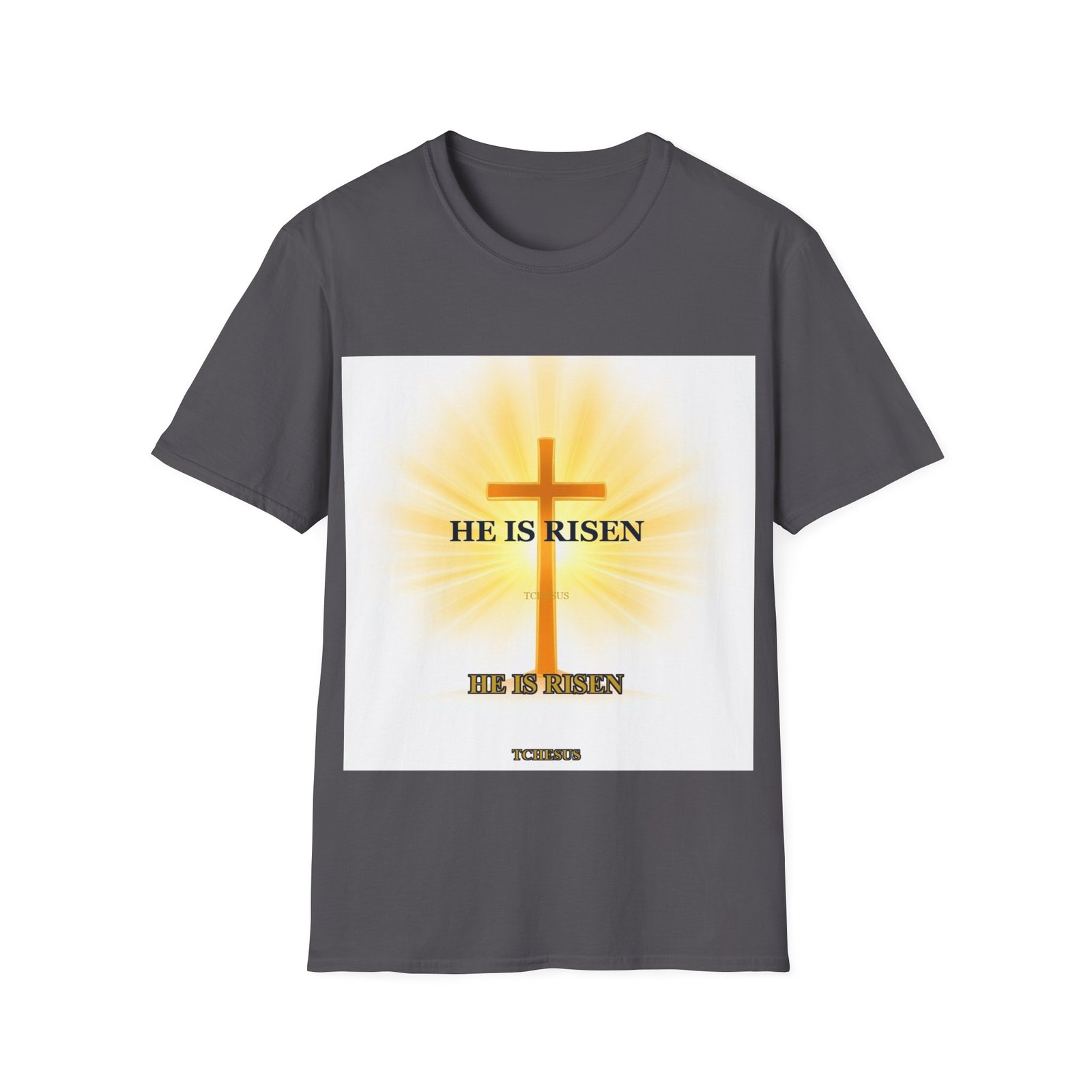 He Is Risen T-Shirt — Easter Christian Apparel | Tchesus - Image 17